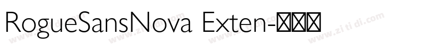 RogueSansNova Exten字体转换